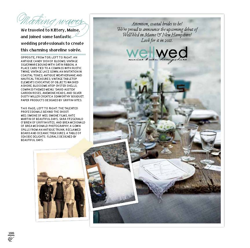Meg Simone Wedding Films Featured in WellWed’s, Vermont Vows