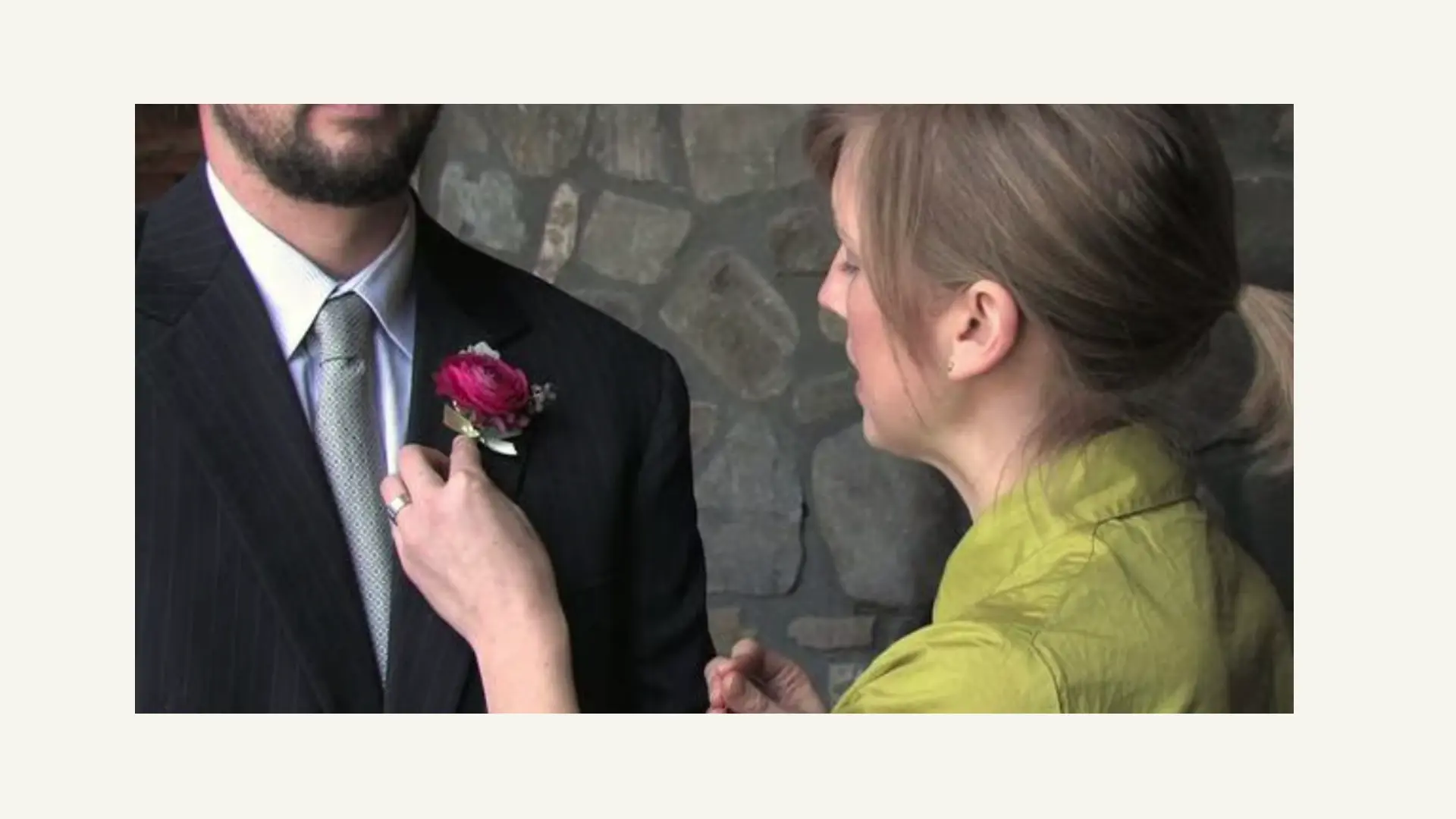 How To Pin A Boutonniere with Jackson, NH florist Carrie Scribner