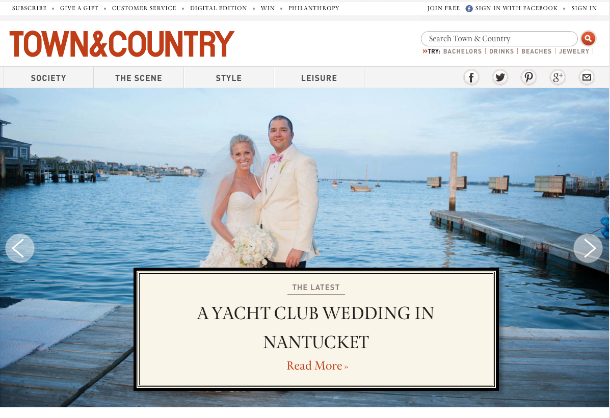Nantucket Wedding Featured on Town &amp; Country