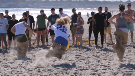 Narragansett RI Wedding Film at The Dunes Club with Beach Olympics and More!