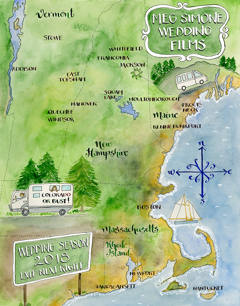 2018 Wedding Map by El’s Cards