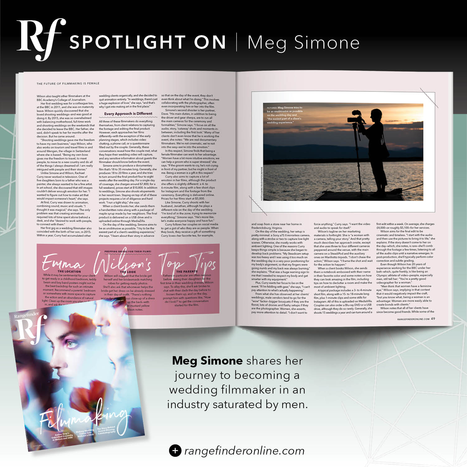 Featured in Rangefinder Magazine