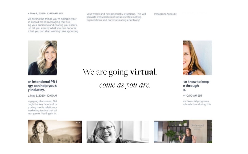 Relevant Workshop v2.0 – A Week Long Virtual Event