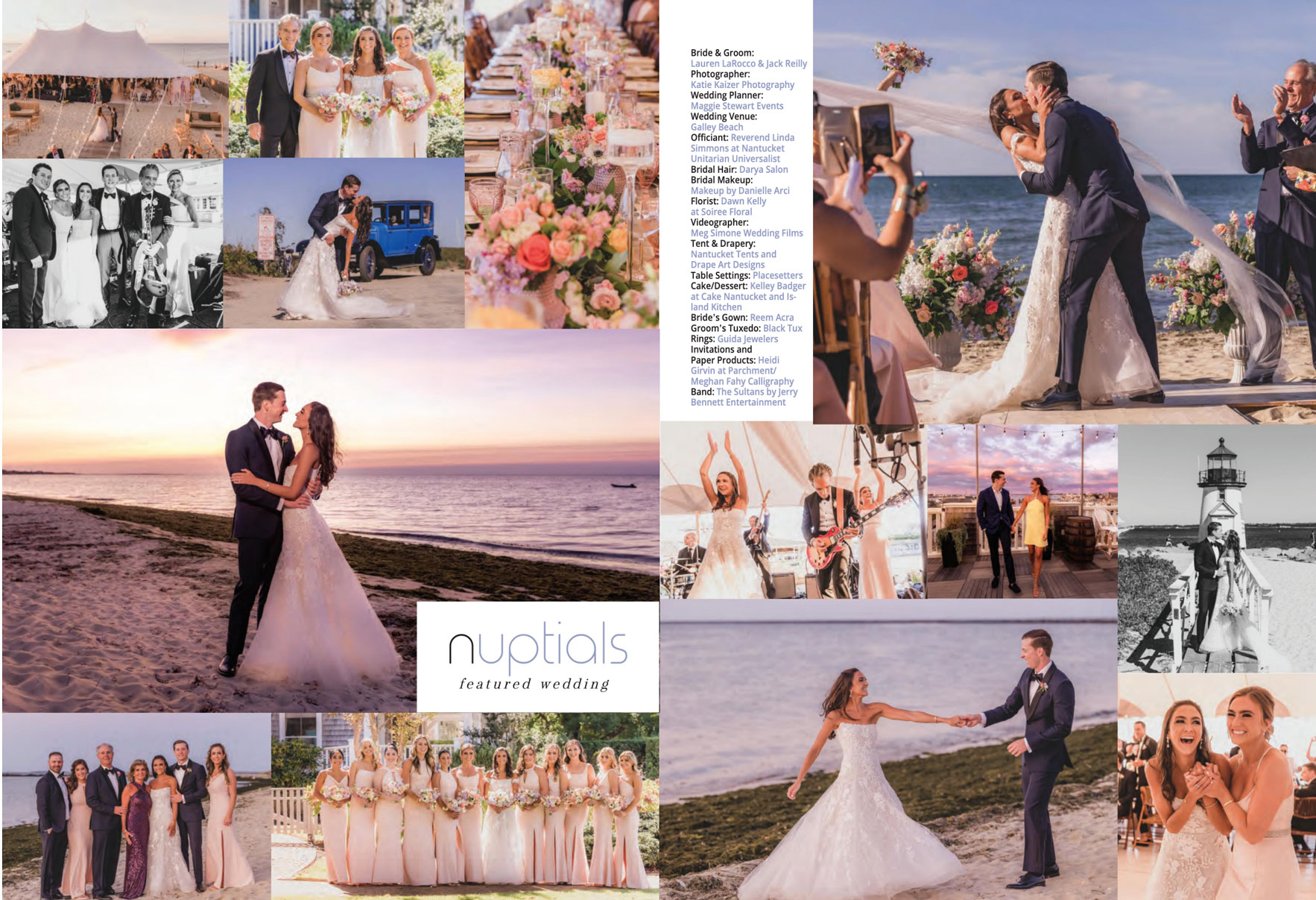 Nantucket Wedding Film at Galley Beach and Dreamland Theater Featured in N Magazine