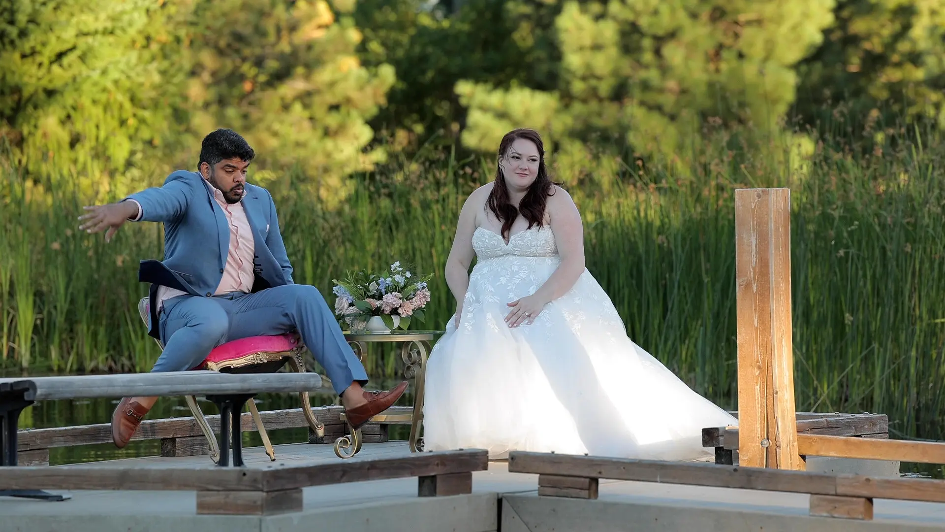 Groom Falls In Pond! A Must See Serendipitous Love Story!